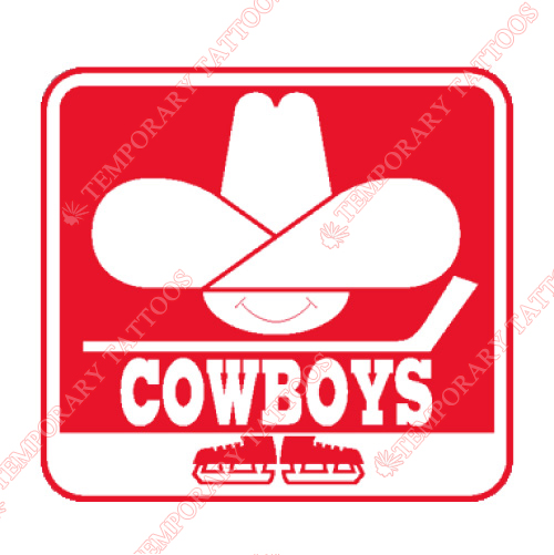 Calgary Cowboys Customize Temporary Tattoos Stickers NO.7106